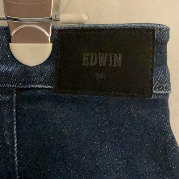 Free People Edwin Quietude Indigo Style Jeans, Size 34, Dark Blue, NWT, Bootcut - Picture 4 of 9